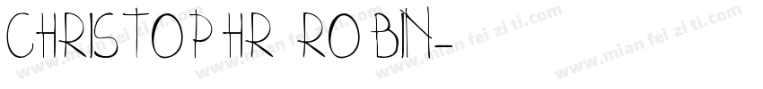 CHRISTOPHR ROBIN字体转换